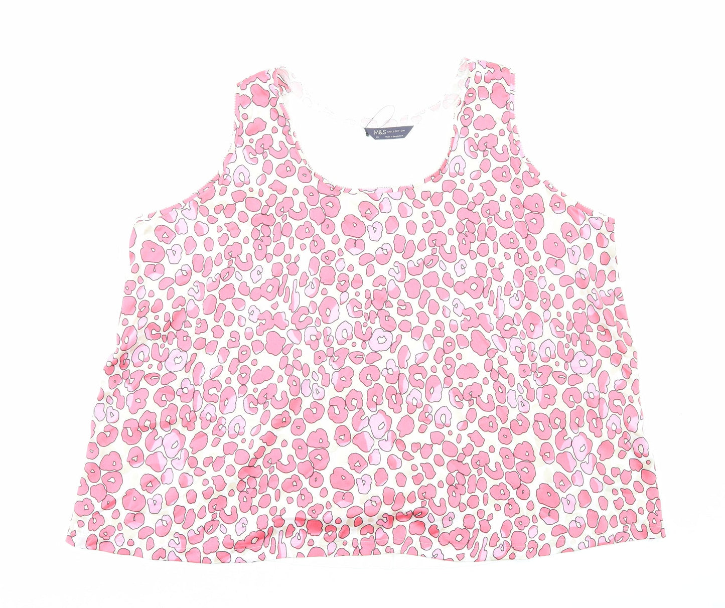 Womens UK Size 20 Marks and Spencer Pink Basic Tank
