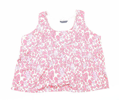 Womens UK Size 20 Marks and Spencer Pink Basic Tank
