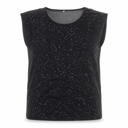 Womens UK Size 12 Papaya Black Basic Blouse