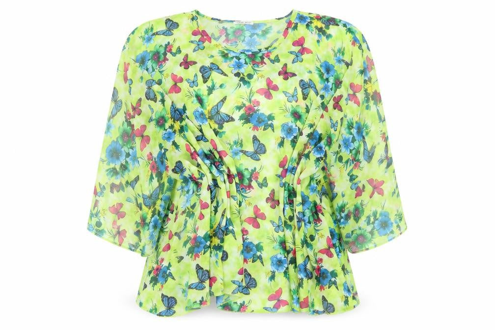 Womens UK Size L Urban Mist Green Basic Blouse
