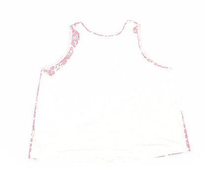 Womens UK Size 22 Marks and Spencer Pink Basic Tank