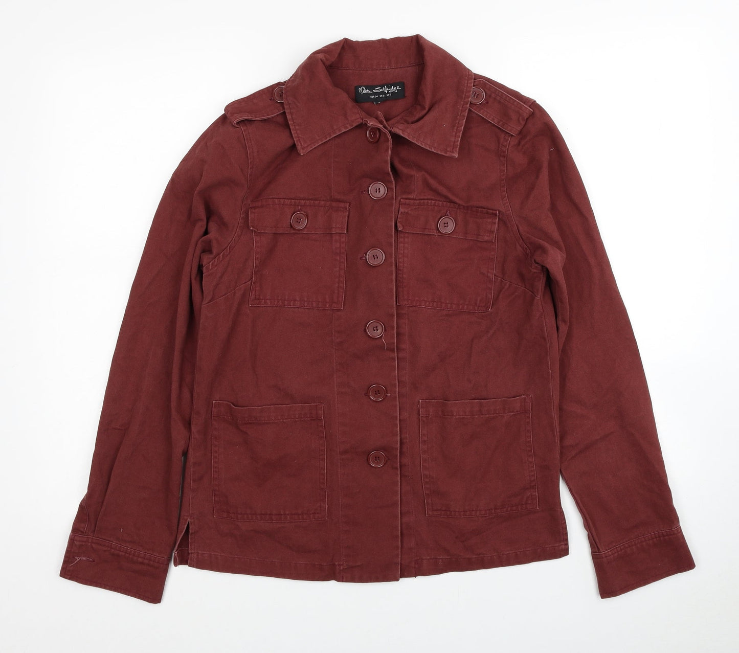 Womens UK Size 6 Miss Selfridge Red Military Jacket