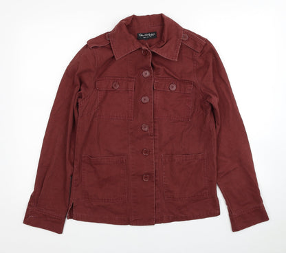 Womens UK Size 6 Miss Selfridge Red Military Jacket