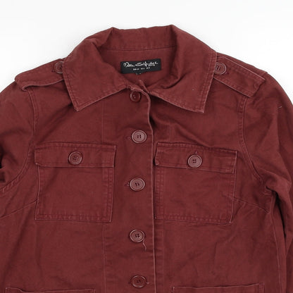 Womens UK Size 6 Miss Selfridge Red Military Jacket