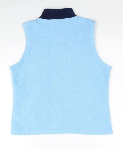 Paranoid Boys Blue Colourblock Gilet Waistcoat Size M Zip