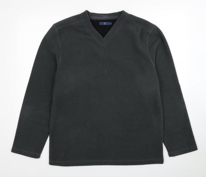 TU Mens Grey Polyester Pullover Sweatshirt Size M