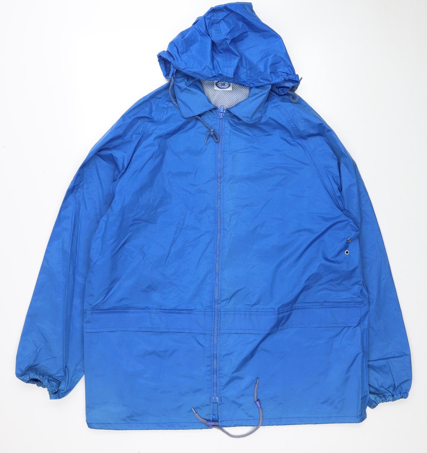 Mens UK Size L Sporting Club Blue Windbreaker Coat