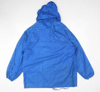 Mens UK Size L Sporting Club Blue Windbreaker Coat