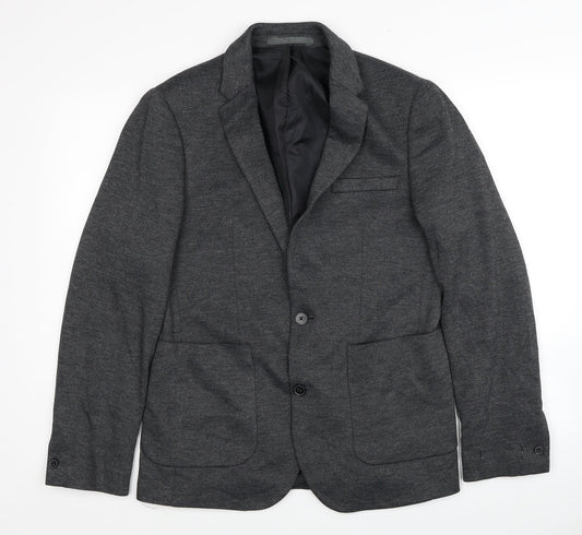 Mens UK Size 38 Burton Regular Grey Suit Jacket