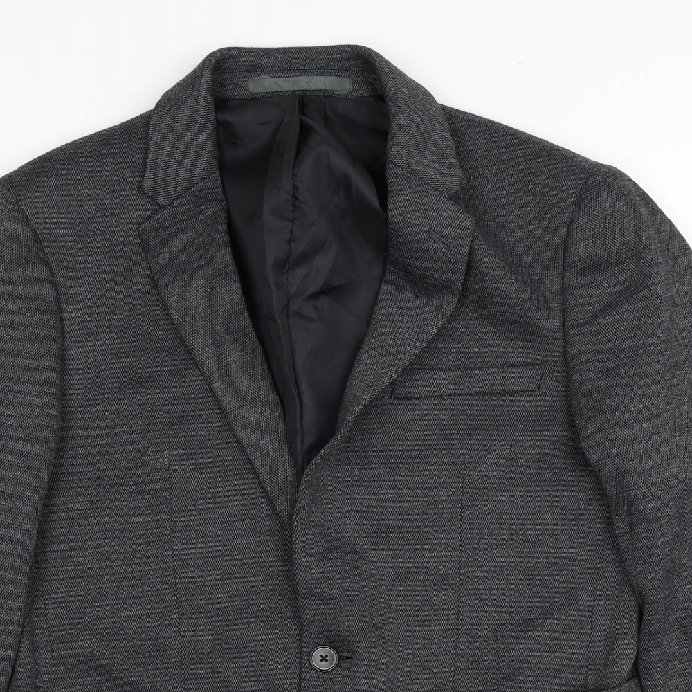 Mens UK Size 38 Burton Regular Grey Suit Jacket