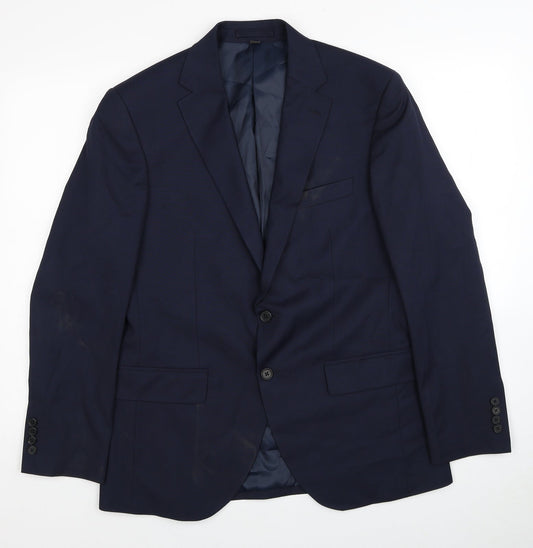 Mens UK Size L Marks and Spencer Regular Blue Suit Jacket