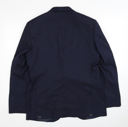 Mens UK Size L Marks and Spencer Regular Blue Suit Jacket