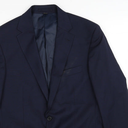 Mens UK Size L Marks and Spencer Regular Blue Suit Jacket