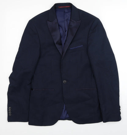 Mens UK Size 34 Burton  Blue Suit Jacket