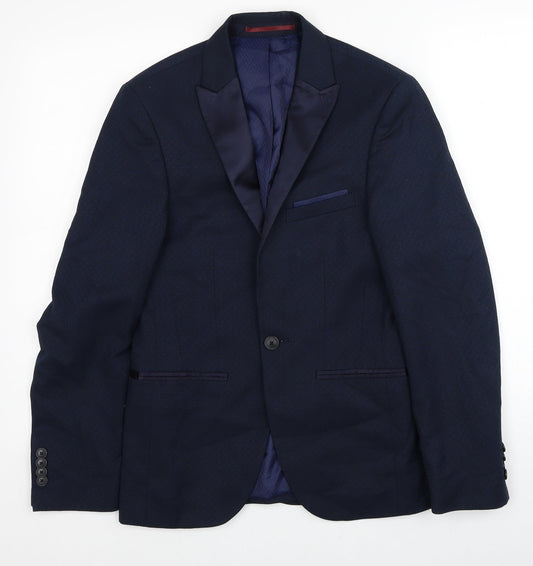Mens UK Size 34 Burton  Blue Suit Jacket