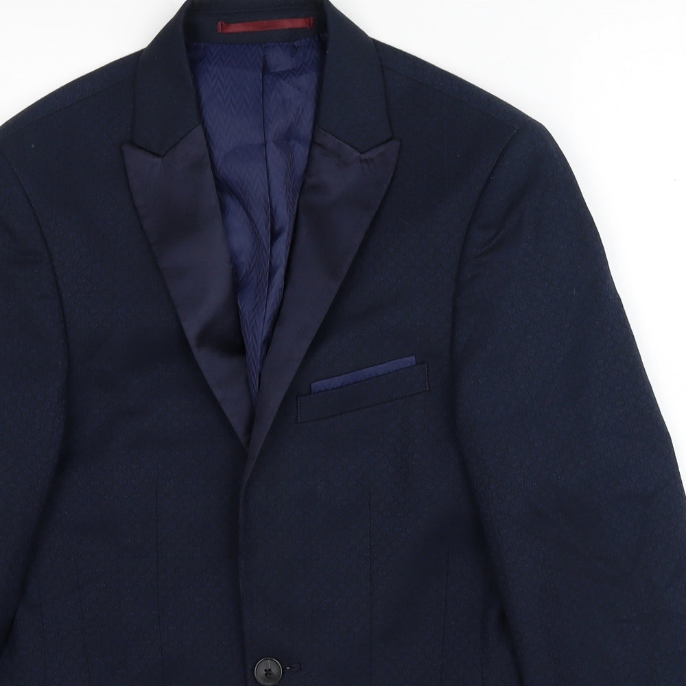 Mens UK Size 34 Burton  Blue Suit Jacket