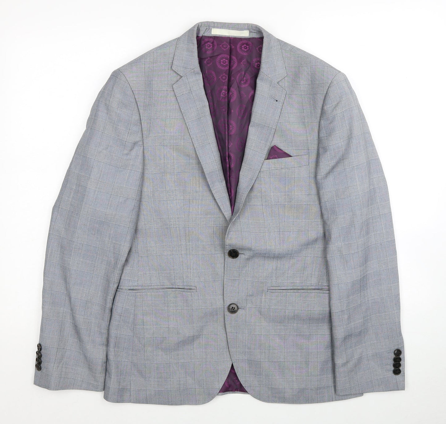 Mens UK Size 36 Burton Regular Grey Suit Jacket