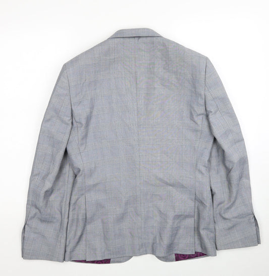 Mens UK Size 36 Burton Regular Grey Suit Jacket