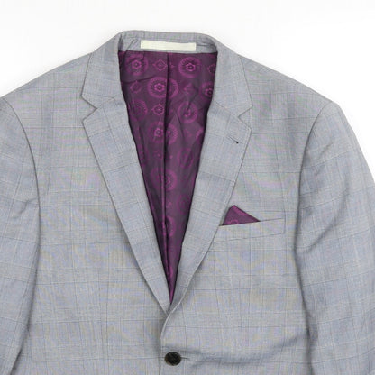 Mens UK Size 36 Burton Regular Grey Suit Jacket