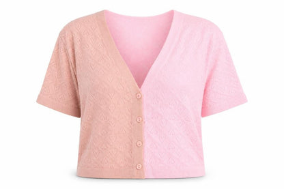 Womens UK Size L QED London Pink Cardigan Jumper