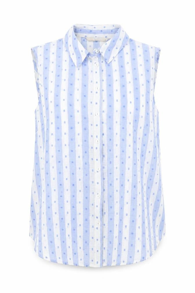 Womens UK Size 10 TU Blue Basic Button-Up
