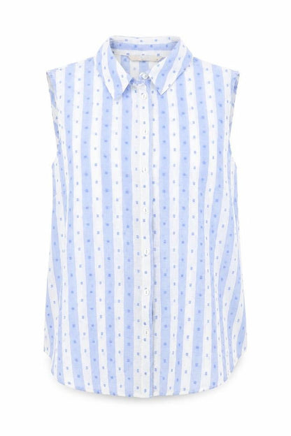 Womens UK Size 10 TU Blue Basic Button-Up