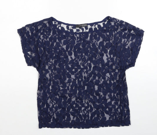 Womens UK Size 8 Atmosphere Blue Basic Blouse