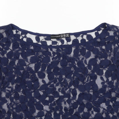 Womens UK Size 8 Atmosphere Blue Basic Blouse