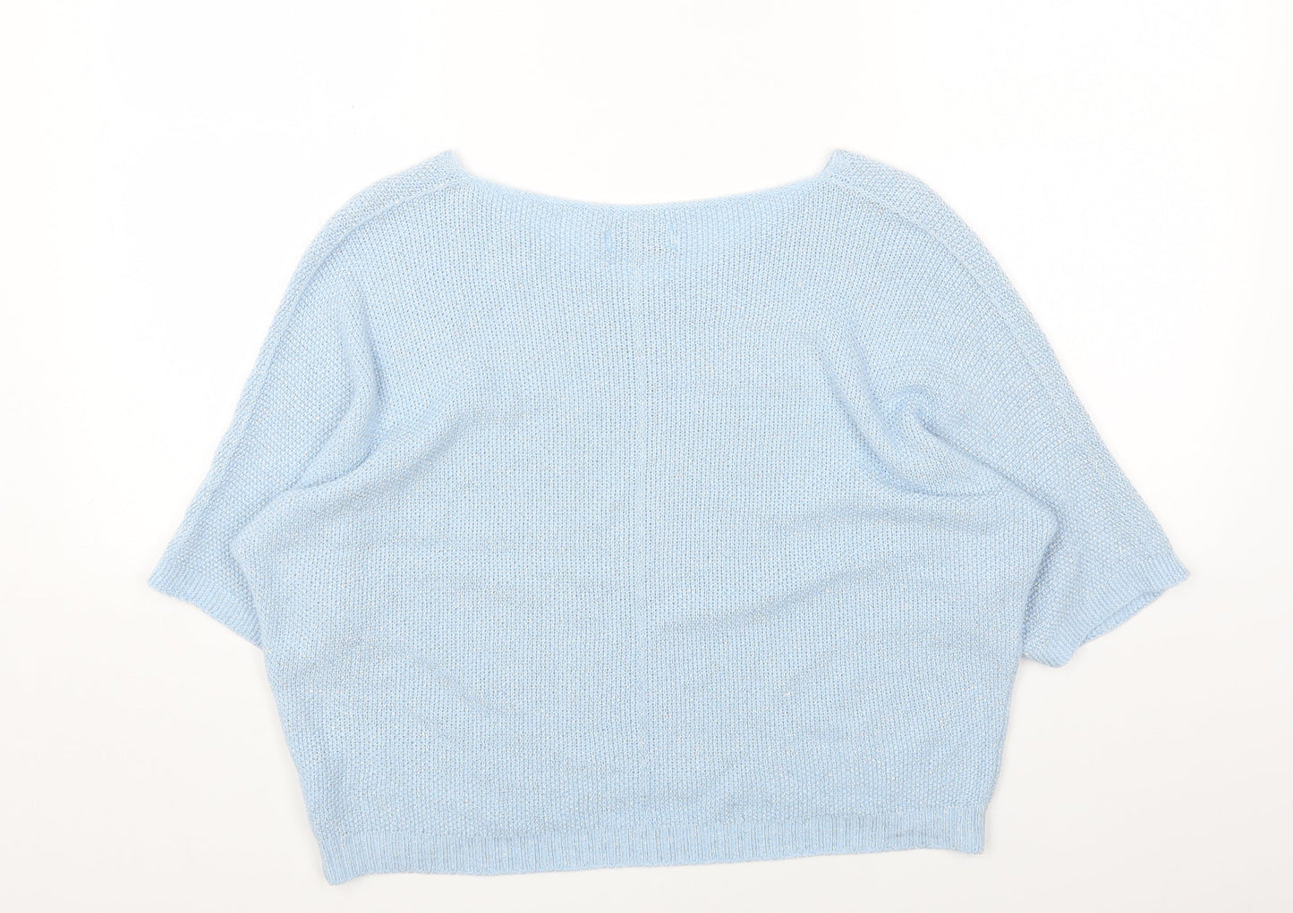 Womens UK Size One Size Alexara Blue Pullover Jumper
