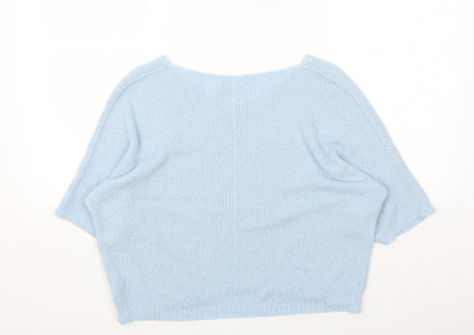 Womens UK Size One Size Alexara Blue Pullover Jumper