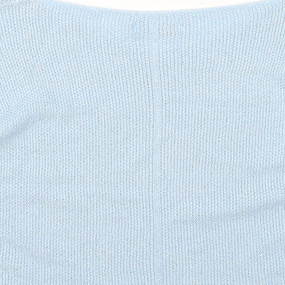 Womens UK Size One Size Alexara Blue Pullover Jumper