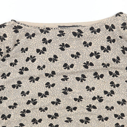 Womens UK Size 14 M&Co Brown Pullover Jumper