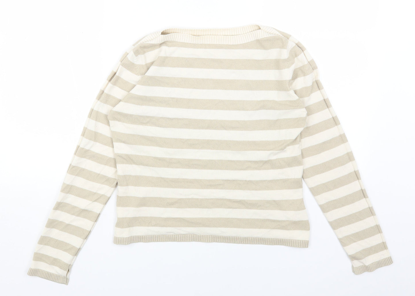 Womens UK Size 14 Marks and Spencer Beige Pullover Jumper