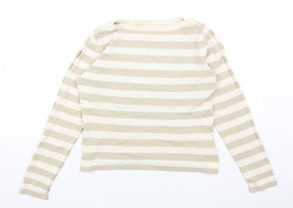 Womens UK Size 14 Marks and Spencer Beige Pullover Jumper