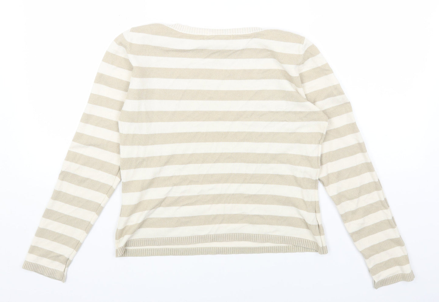 Womens UK Size 14 Marks and Spencer Beige Pullover Jumper