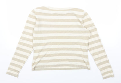 Womens UK Size 14 Marks and Spencer Beige Pullover Jumper