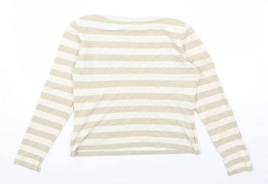 Womens UK Size 14 Marks and Spencer Beige Pullover Jumper