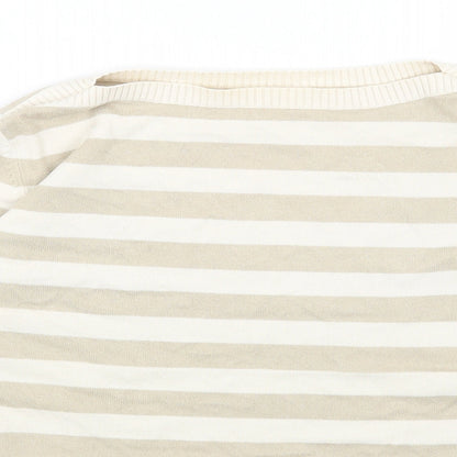 Womens UK Size 14 Marks and Spencer Beige Pullover Jumper