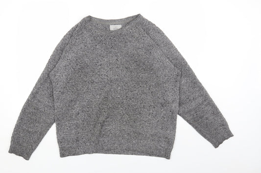 Womens UK Size L Marks and Spencer Grey Pullover Jumper
