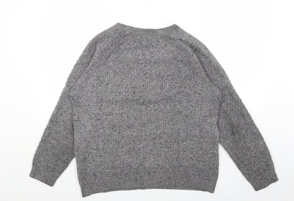 Womens UK Size L Marks and Spencer Grey Pullover Jumper