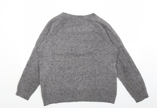 Womens UK Size L Marks and Spencer Grey Pullover Jumper