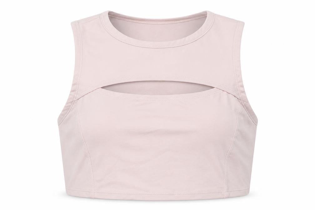 Womens UK Size 10 Preworn Pink Cropped Tank