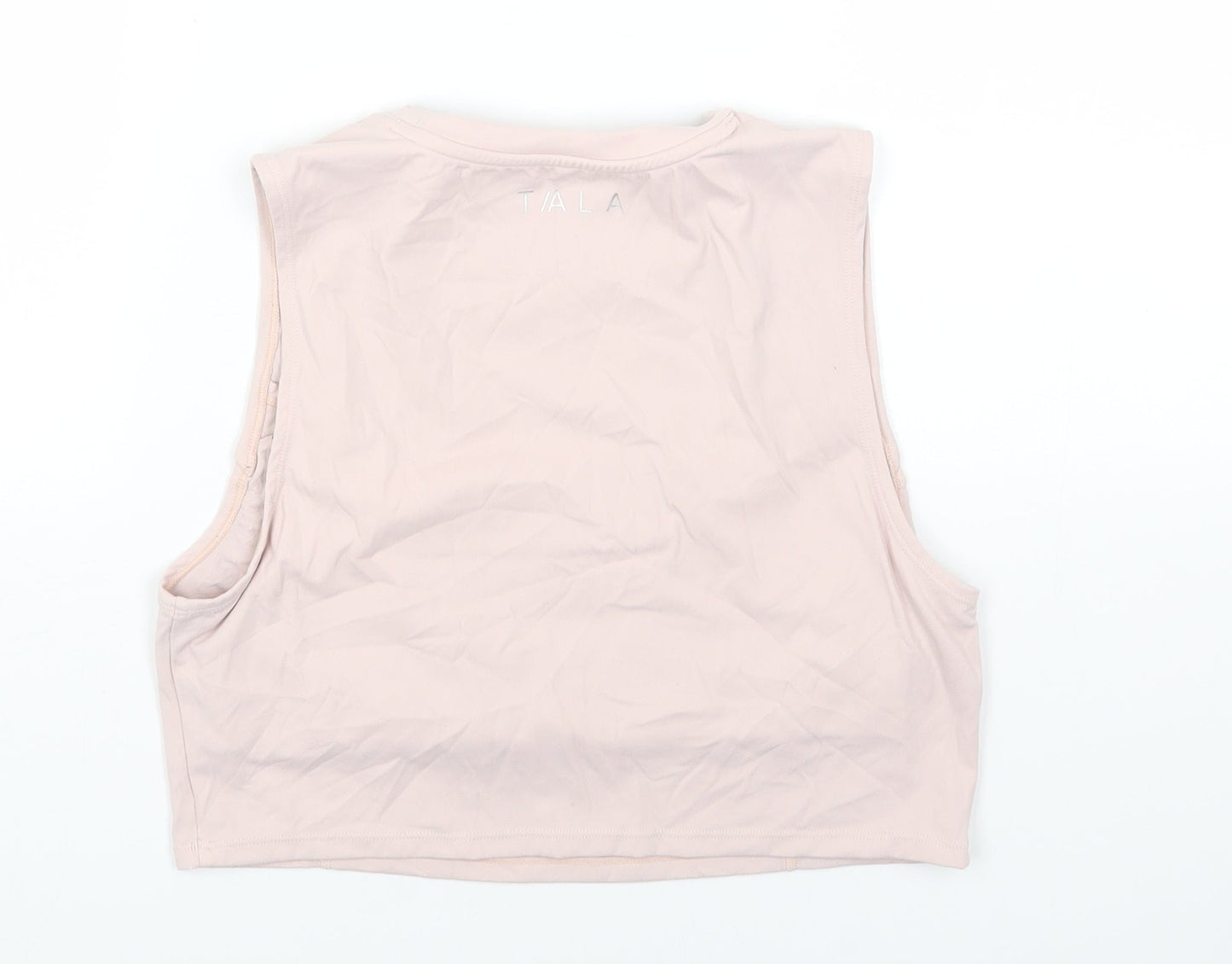 Womens UK Size 10 Preworn Pink Cropped Tank