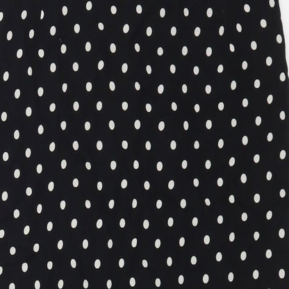Gerry Weber Womens Black Polka Dot Viscose Straight & Pencil Skirt Size 16 Zip