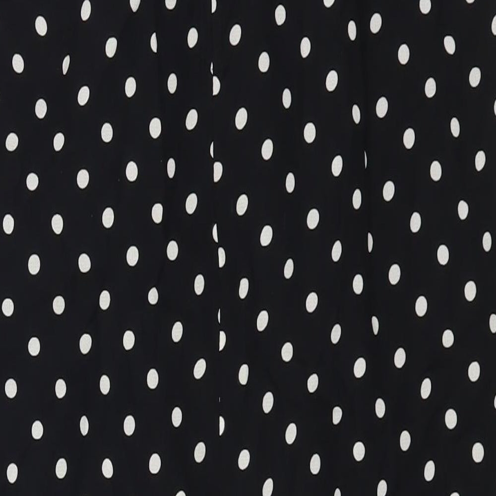 Gerry Weber Womens Black Polka Dot Viscose Straight & Pencil Skirt Size 16 Zip
