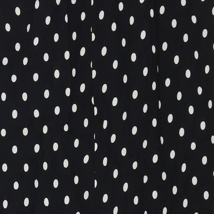 Gerry Weber Womens Black Polka Dot Viscose Straight & Pencil Skirt Size 16 Zip