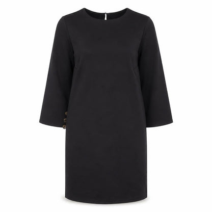 ASOS Womens Black Polyester Shift Size 8 Boat Neck Pullover