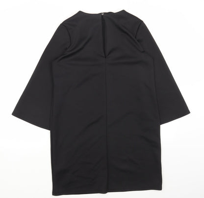 ASOS Womens Black Polyester Shift Size 8 Boat Neck Pullover