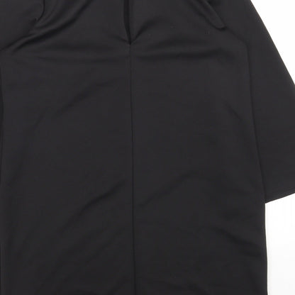 ASOS Womens Black Polyester Shift Size 8 Boat Neck Pullover