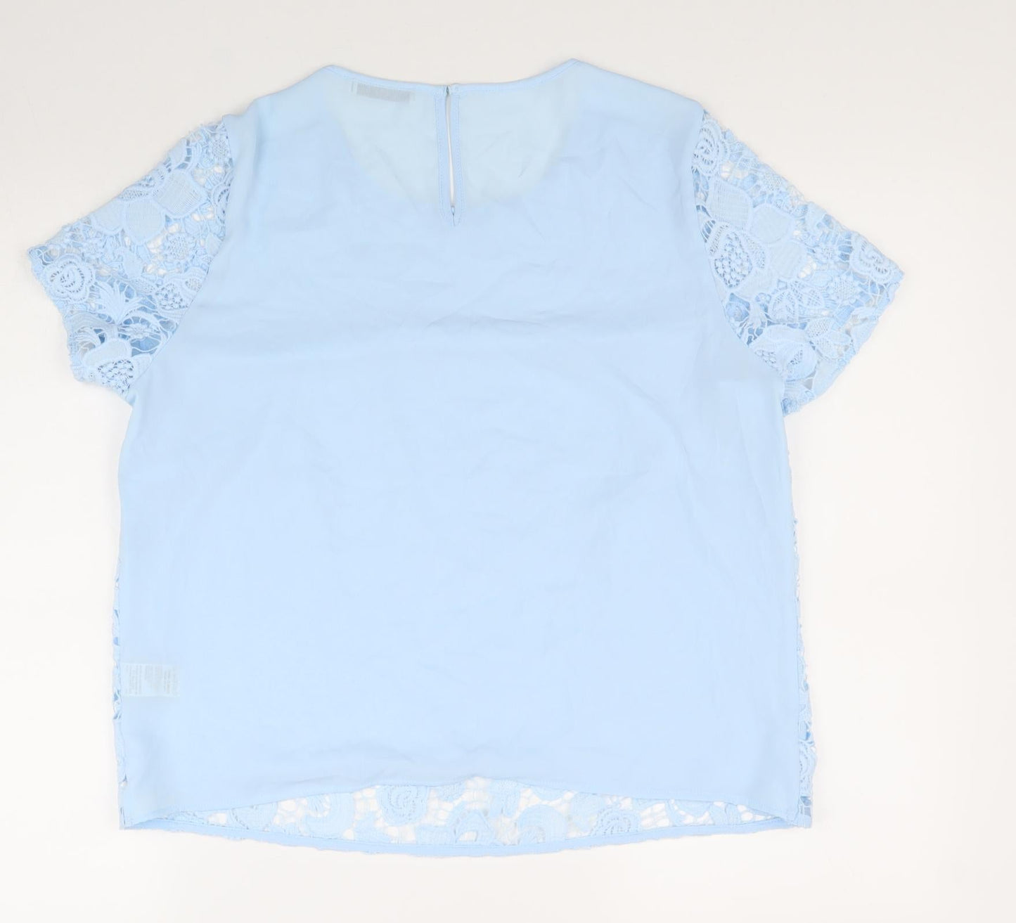 Womens UK Size 12 Marks and Spencer Blue Basic T-Shirt